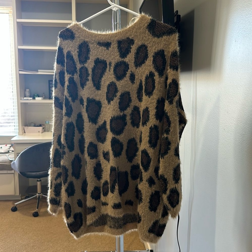 Cheetah print sweater